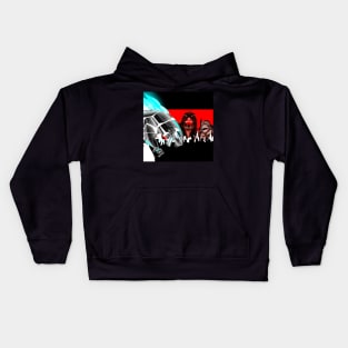 the king of the monsters and the clash of the kaiju art Kids Hoodie